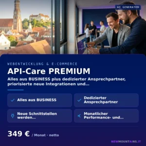 API-Care PREMIUM — Alles aus BUSINESS plus dedizierter Ansprechpartner, priorisierte neue Integrationen und… von Newmountains.IT aus Landshut
