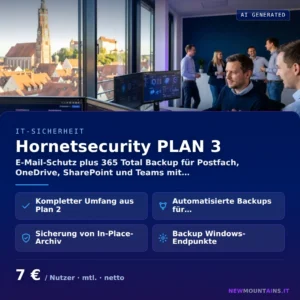 Hornetsecurity PLAN 3 — E-Mail-Schutz plus 365 Total Backup für Postfach, OneDrive, SharePoint und Teams mit… von Newmountains.IT aus Landshut