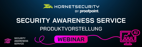 Hornetsecurity Webinar Security Awareness Service