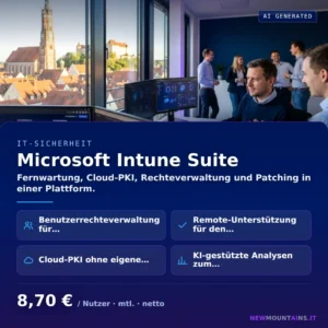 Microsoft Intune Suite — Fernwartung, Cloud-PKI, Rechteverwaltung und Patching in einer Plattform. von Newmountains.IT aus Landshut
