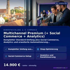 Multichannel Premium (+ Social Commerce + Analytics) — Kompletter Standard-Umfang plus Social Commerce, Analytics und erweiterte Automatisierung… von Newmountains.IT aus Landshut