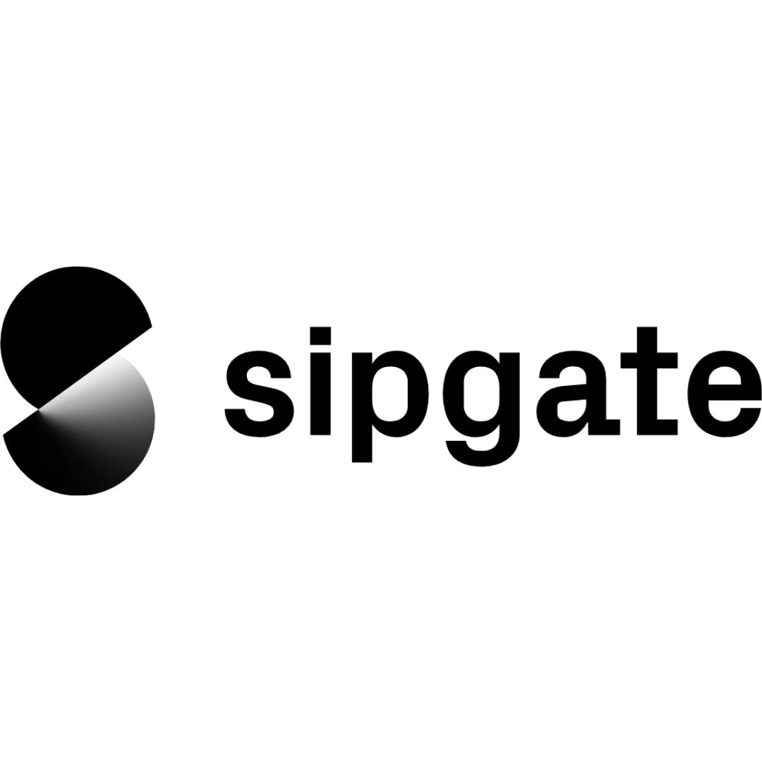 Logo von sipgate – Cloud-Telefonie- und SIP-Trunk-Partner von Newmountains.IT