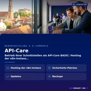 API-Care – Betrieb Ihrer Schnittstellen als API-Care BASIC: Hosting der n8n-Instanz | Newmountains.IT aus Landshut