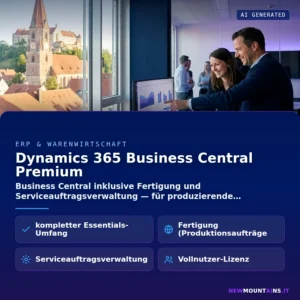Dynamics 365 Business Central Premium – Business Central inklusive Fertigung und Serviceauftragsverwaltung — für produzierende | Newmountains.IT aus Landshut