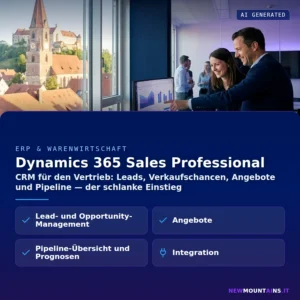 Dynamics 365 Sales Professional – CRM für den Vertrieb: Leads, Verkaufschancen, Angebote und Pipeline — der schlanke Einstieg | Newmountains.IT aus Landshut