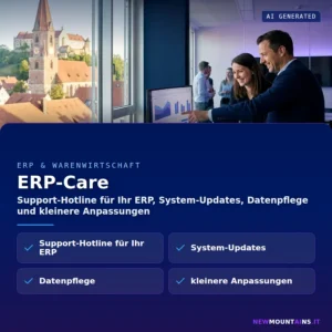 ERP-Care – Support-Hotline für Ihr ERP, System-Updates, Datenpflege und kleinere Anpassungen | Newmountains.IT aus Landshut