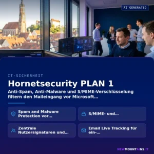 Hornetsecurity PLAN 1 – Anti-Spam, Anti-Malware und S/MIME-Verschlüsselung filtern den Maileingang vor Microsoft | Newmountains.IT aus Landshut