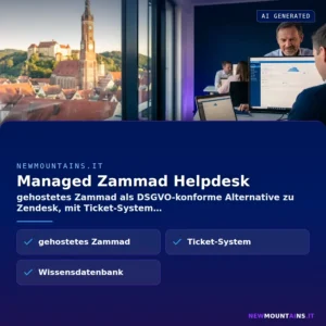 Managed Zammad Helpdesk – gehostetes Zammad als DSGVO-konforme Alternative zu Zendesk, mit Ticket-System | Newmountains.IT aus Landshut