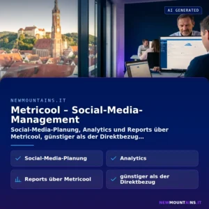 Metricool – Social-Media-Management – Social-Media-Planung, Analytics und Reports über Metricool, günstiger als der Direktbezug | Newmountains.IT aus Landshut