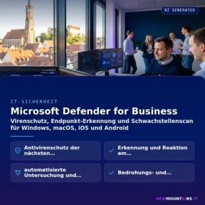 Microsoft Defender for Business – Virenschutz, Endpunkt-Erkennung und Schwachstellenscan für Windows, macOS, iOS und Android | Newmountains.IT aus Landshut