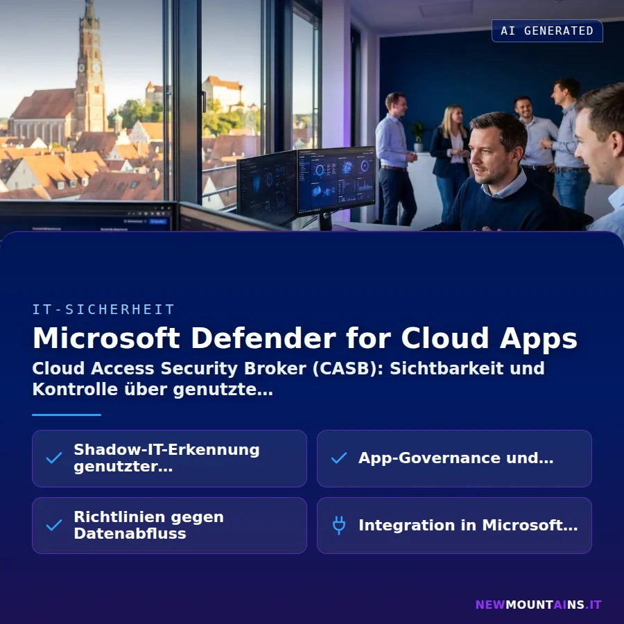 Microsoft Defender for Cloud Apps – Cloud Access Security Broker (CASB): Sichtbarkeit und Kontrolle über genutzte | Newmountains.IT aus Landshut