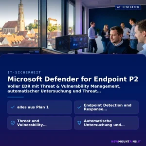 Microsoft Defender for Endpoint P2 – Voller EDR mit Threat & Vulnerability Management, automatischer Untersuchung und Threat | Newmountains.IT aus Landshut