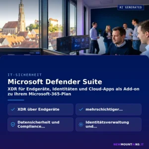 Microsoft Defender Suite – XDR für Endgeräte, Identitäten und Cloud-Apps als Add-on zu Ihrem Microsoft-365-Plan | Newmountains.IT aus Landshut