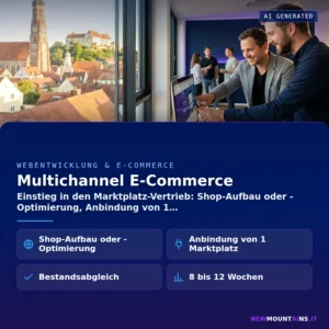 Multichannel E-Commerce – Einstieg in den Marktplatz-Vertrieb: Shop-Aufbau oder -Optimierung, Anbindung von 1 | Newmountains.IT aus Landshut