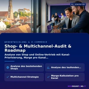 Shop- & Multichannel-Audit & Roadmap – Analyse von Shop und Online-Vertrieb mit Kanal-Priorisierung, Marge pro Kanal | Newmountains.IT aus Landshut
