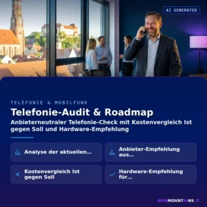 Telefonie-Audit & Roadmap – Anbieterneutraler Telefonie-Check mit Kostenvergleich Ist gegen Soll und Hardware-Empfehlung | Newmountains.IT aus Landshut