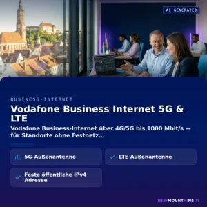 Vodafone Business Internet 5G & LTE – Vodafone Business-Internet über 4G/5G bis 1000 Mbit/s — für Standorte ohne Festnetz | Newmountains.IT aus Landshut