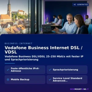 Vodafone Business Internet DSL / VDSL – Vodafone Business DSL/VDSL 25–250 Mbit/s mit fester IP und Sprachpriorisierung | Newmountains.IT aus Landshut