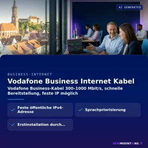 Vodafone Business Internet Kabel – Vodafone Business-Kabel 300–1000 Mbit/s, schnelle Bereitstellung, feste IP möglich | Newmountains.IT aus Landshut