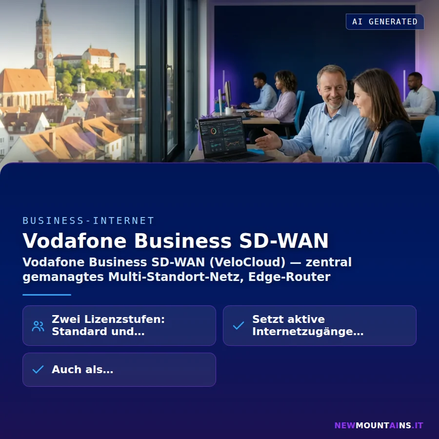 Vodafone Business SD-WAN – Vodafone Business SD-WAN (VeloCloud) — zentral gemanagtes Multi-Standort-Netz, Edge-Router | Newmountains.IT aus Landshut