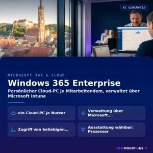 Windows 365 Enterprise – Persönlicher Cloud-PC je Mitarbeitendem, verwaltet über Microsoft Intune | Newmountains.IT aus Landshut