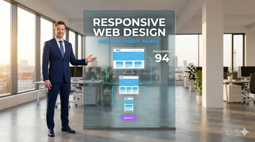 Webentwicklung und Webdesign für KMU — Newmountains.IT entwickelt responsive Websites mit synchronisierter Multi-Device-Vorschau