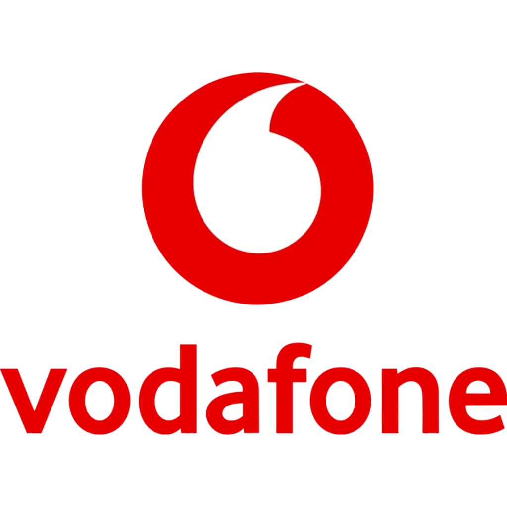 Logo von Vodafone – Mobilfunk- und Netzpartner von Newmountains.IT