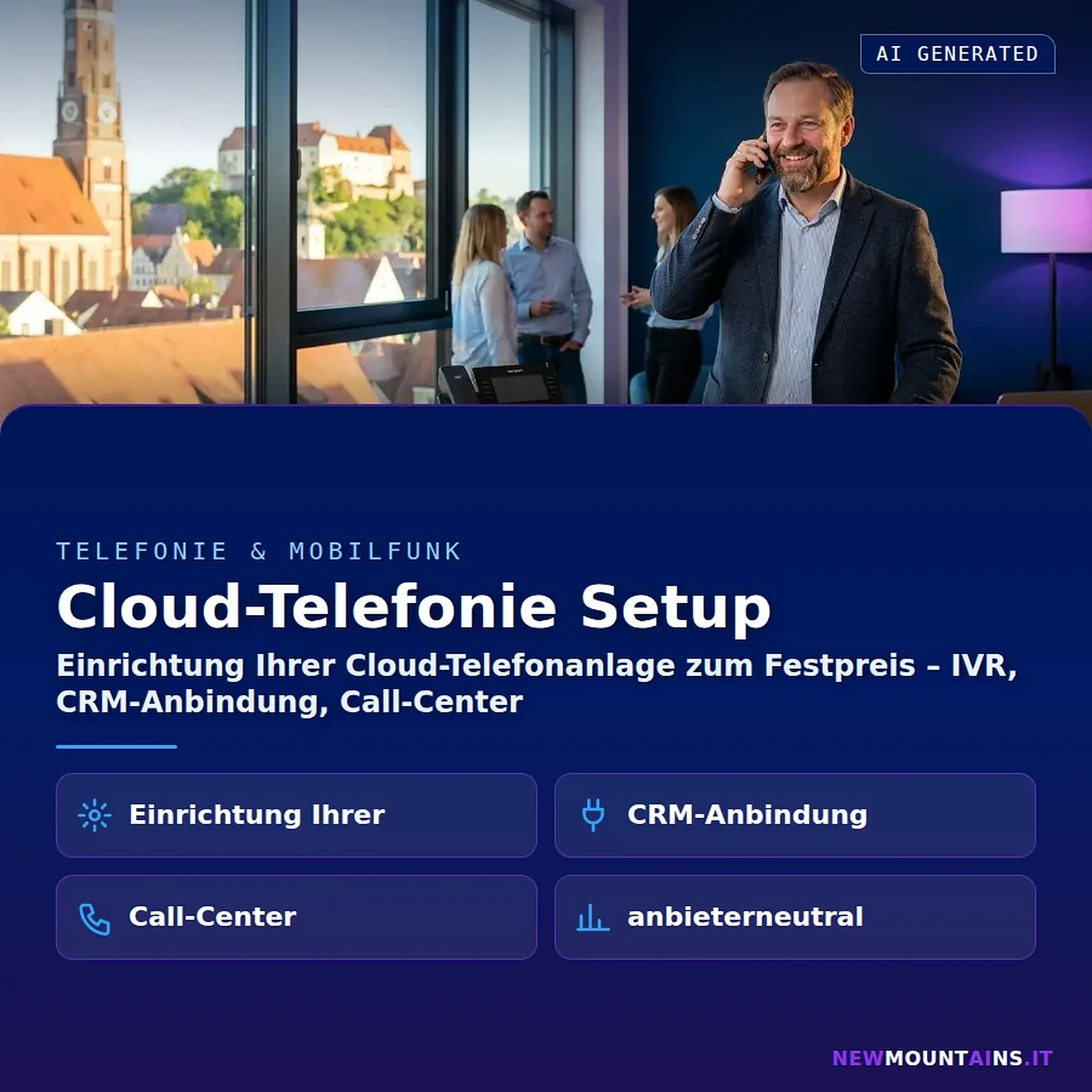 Cloud-Telefonanlage einrichten – anbieterneutrales Cloud-Telefonie-Setup zum Festpreis
