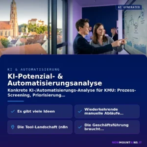 KI-Potenzialanalyse – KI- und Automatisierungsanalyse mit ROI-Fahrplan für KMU