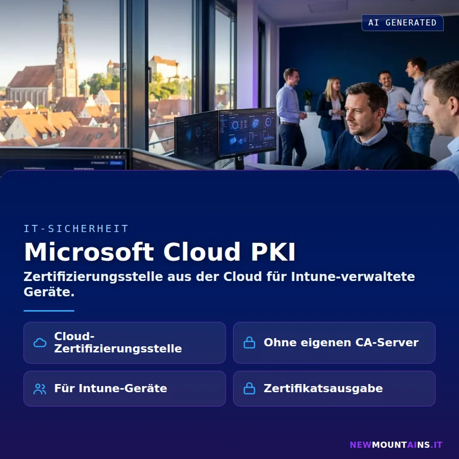 Microsoft Cloud PKI – Zertifizierungsstelle aus der Cloud für Intune-verwaltete Geräte | Newmountains.IT aus Landshut