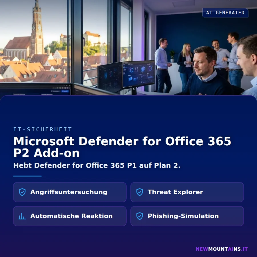 Microsoft Defender for Office 365 P2 Add-on – Hebt Defender for Office 365 P1 auf Plan 2 | Newmountains.IT aus Landshut