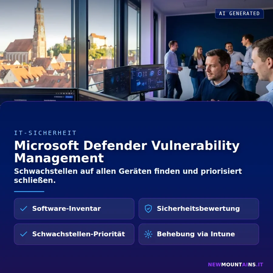Microsoft Defender Vulnerability Management – Schwachstellen auf allen Geräten finden und priorisiert schließen | Newmountains.IT aus Landshut