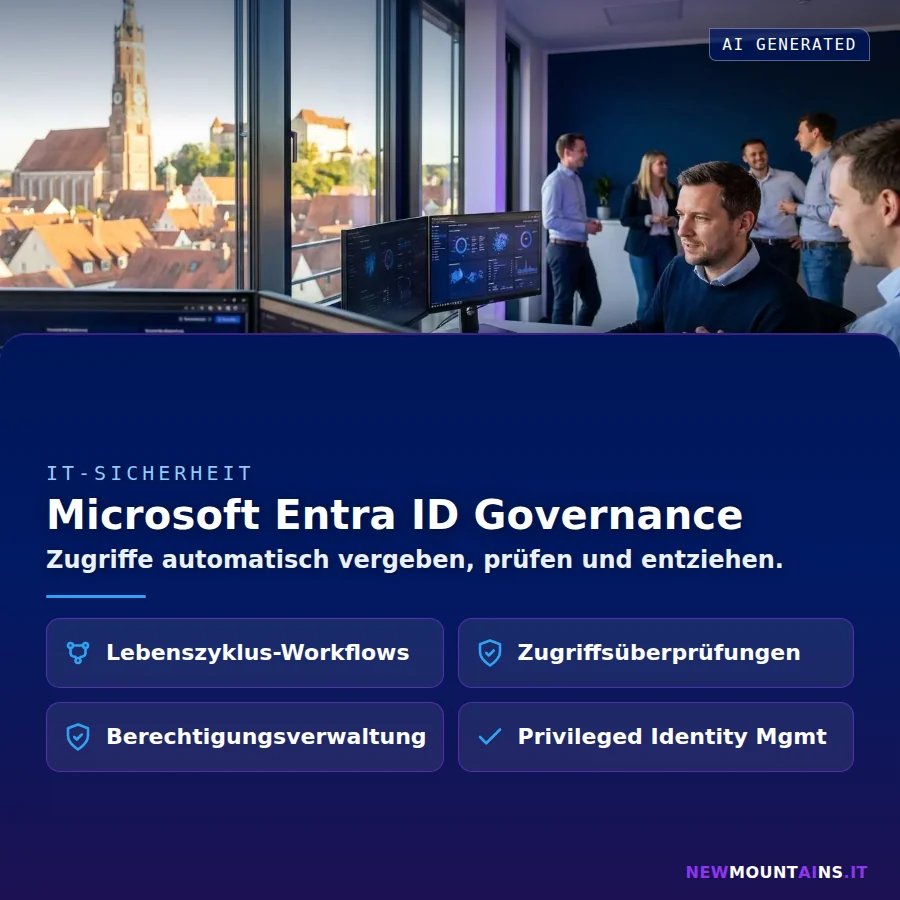 Microsoft Entra ID Governance – Zugriffe automatisch vergeben, prüfen und entziehen | Newmountains.IT aus Landshut