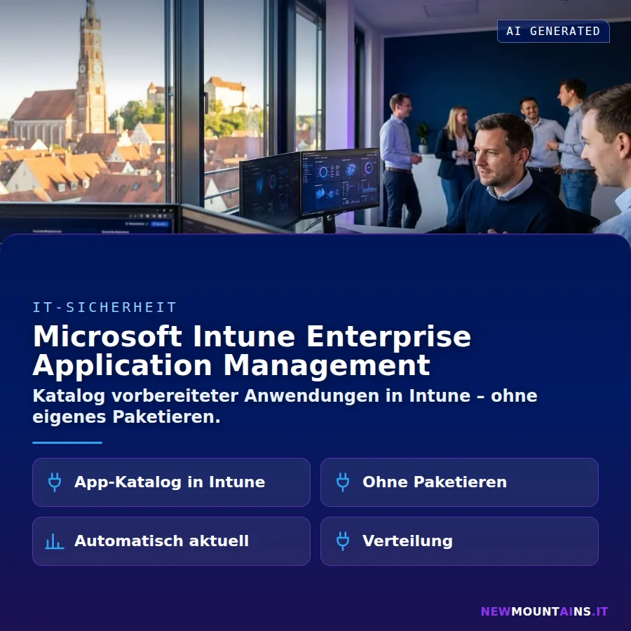 Microsoft Intune Enterprise Application Management – Katalog vorbereiteter Anwendungen in Intune – ohne eigenes Paketieren | Newmountains.IT aus Landshut
