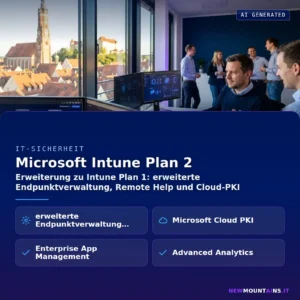 Microsoft Intune Plan 2 – Erweiterung zu Intune Plan 1: erweiterte Endpunktverwaltung, Remote Help und Cloud-PKI | Newmountains.IT aus Landshut