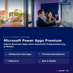Microsoft Power Apps Premium – Eigene Business-Apps ohne klassische Programmierung – je Nutzer | Newmountains.IT aus Landshut