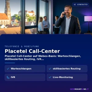 Placetel Call-Center – Warteschlangen, Skill-Routing und IVR auf Webex-Basis