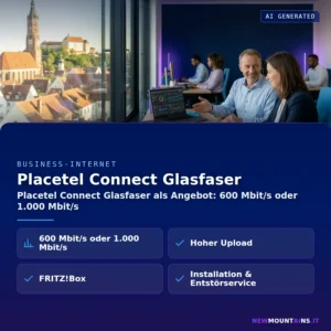 Placetel Connect Glasfaser – Placetel Connect Glasfaser als Angebot: 600 Mbit/s oder 1.000 Mbit/s | Newmountains.IT aus Landshut