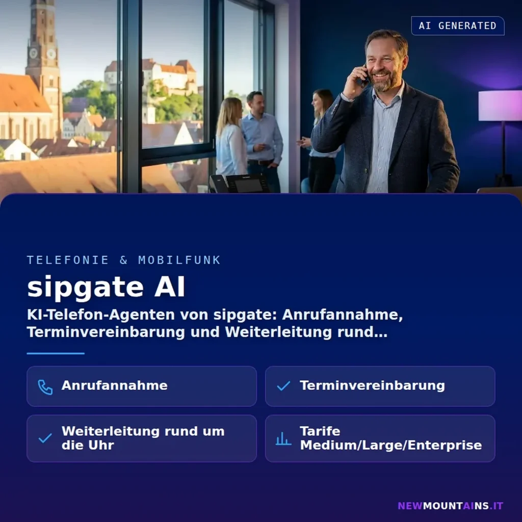 KI-Telefonassistent – sipgate AI für Anrufannahme, Terminvereinbarung und Weiterleitung