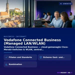 Vodafone Connected Business (Managed LAN/WLAN) – Vodafone Connected Business — cloud-gemanagte Cisco-Meraki-Switches & WLAN, zentral | Newmountains.IT aus Landshut